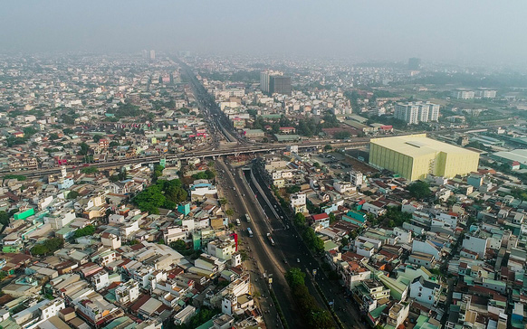 dji0008-3-15210714609321286936168 Toàn cảnh hầm chui nút giao 3 tầng lớn nhất Tp.HCM hơn 500 tỷ vừa thông xe - Hình 1