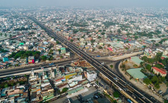 dji0028-1521071488503218477064 Toàn cảnh hầm chui nút giao 3 tầng lớn nhất Tp.HCM hơn 500 tỷ vừa thông xe - Hình 2