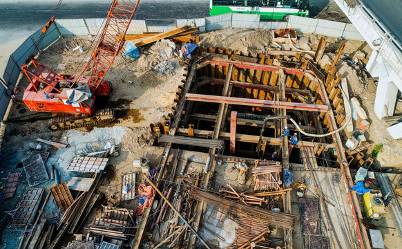 dji0073-15210716341541746582379 Chủ đầu tư đang thi công nhánh N2 thuộc giai đoạn 2 của dự án