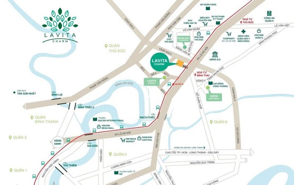 Vị trí Lavita Charm: Lợi thế kép - Sinh lời tối đa