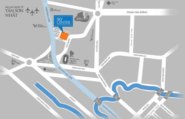 du-an-can-ho-sky-center-3 Vị trí tọa lạc đắc địa của dự án Sky Center Phổ Quang