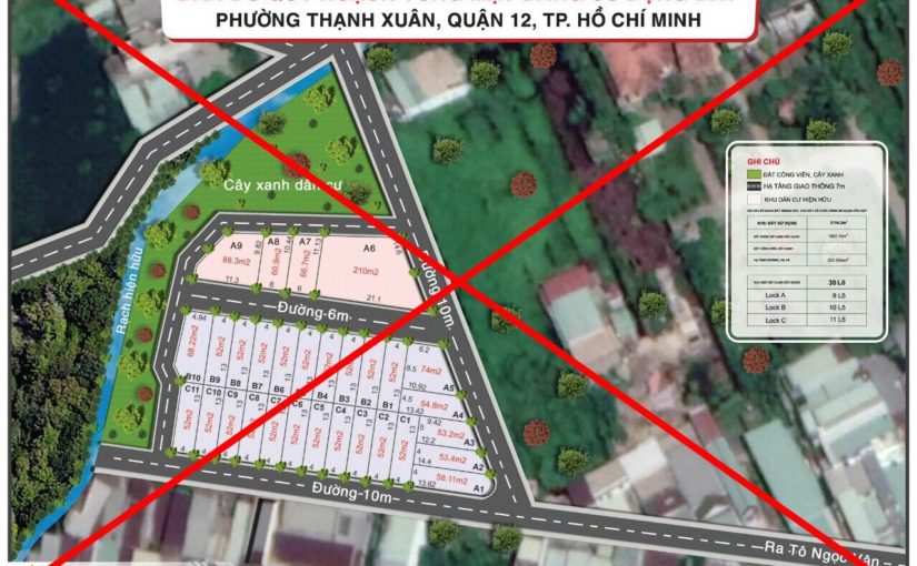 10 khu đất phân lô “hoành tráng” rao bán nền trái phép ở quận 12