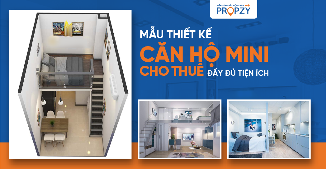 thiet ke can ho mini cho thue day du tien ich