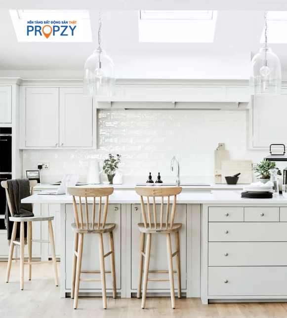 sắc màu phong thủy nhà bếp