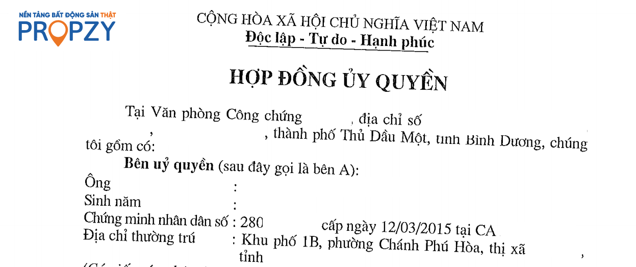 Mua bất động sản bằng Hợp Đồng Ủy Quyền 2