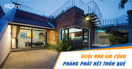 Ngôi nhà ấm cúng phảng phất nét thôn quê
