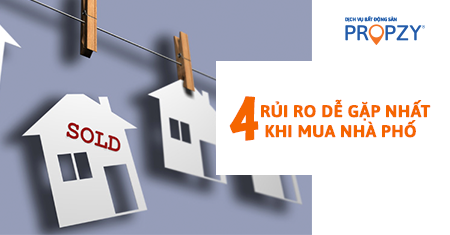 4 rủi ro dễ gặp nhất khi mua nhà phố