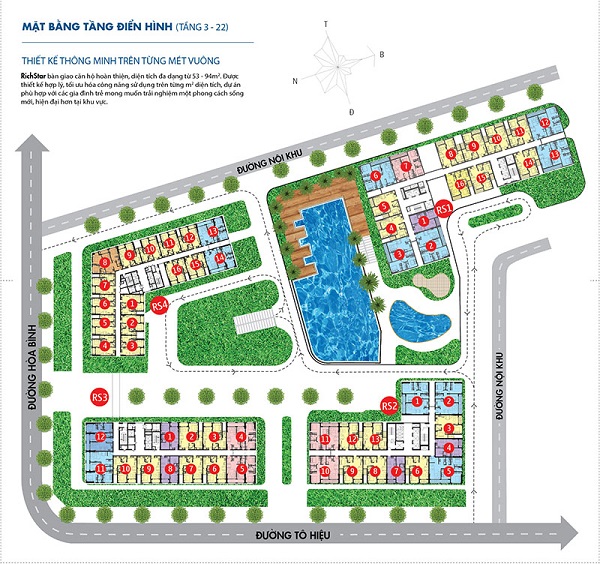 Mặt bằng dự án Richstar Tân Phú Novaland