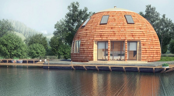 Mái nhà hình Kim có dạng tròn hoặc bán nguyệt