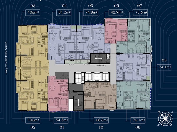 mat bang tong the du an grand central