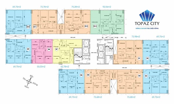 mat bang can ho tai topaz city