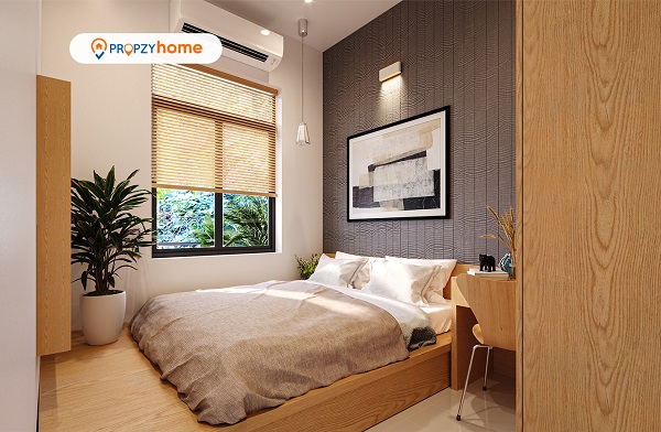 Phòng ngủ hiện đại, ngập tràn sắc xanh