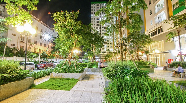 Không gian xanh dự án chung cư Melody Residences quận Tân Phú