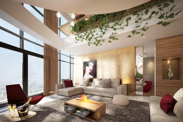 can ho penthouse thiet ke sang trong va hien dai
