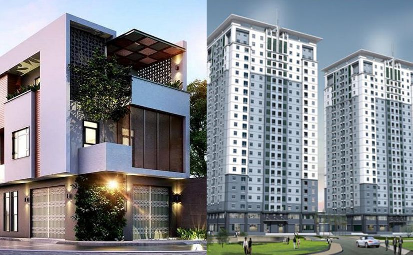 Nên thuê nhà nguyên căn hay căn hộ chung cư để ở?