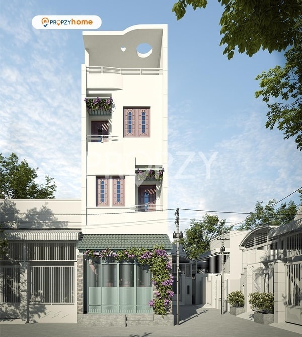 Ngôi nhà trở nên bắt mắt và giảm nhiệt độ hơn khi trồng hoa leo trước nhà