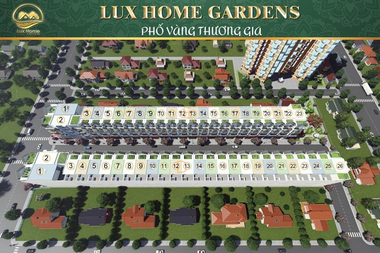 Phối cảnh dự án nhà phố Lux Home Gardens 2