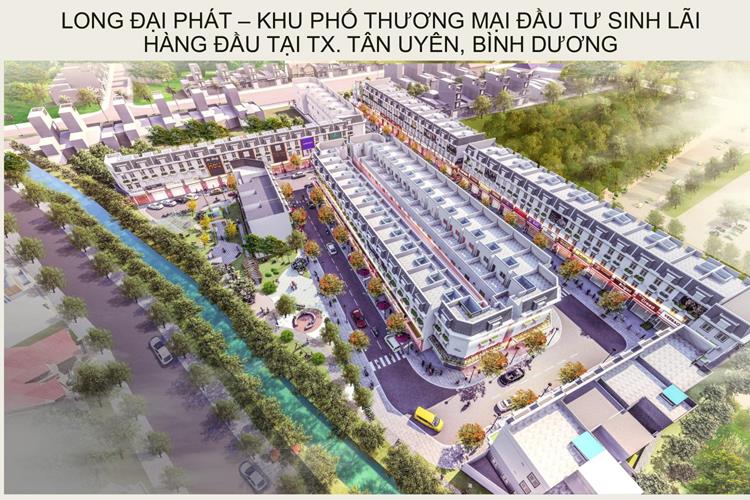 Phối cảnh dự án nhà phố Khu thương mại Đại Phát