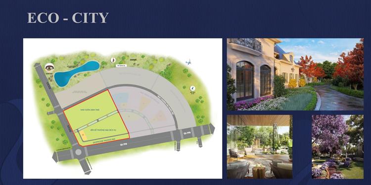 Mặt bằng phân lô khu Eco-City của Kỳ Co Gateway 