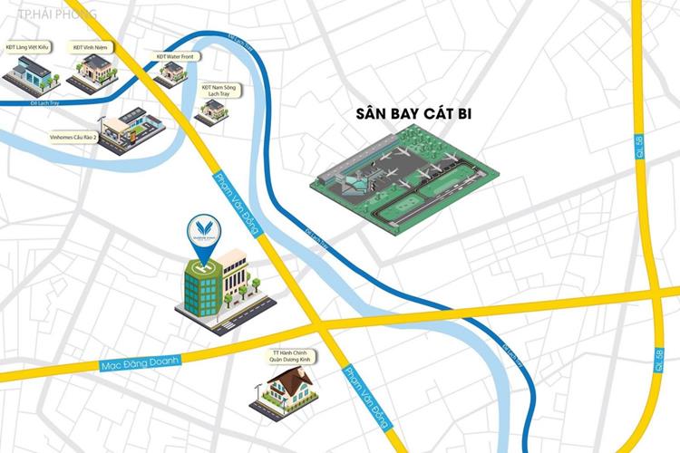 Vị trí dự án đất nền Dương Kinh New City Hải Phòng