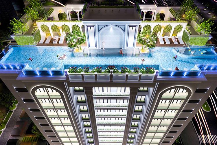 Hồ bơi dự án căn hộ De 1st Quantum Huế