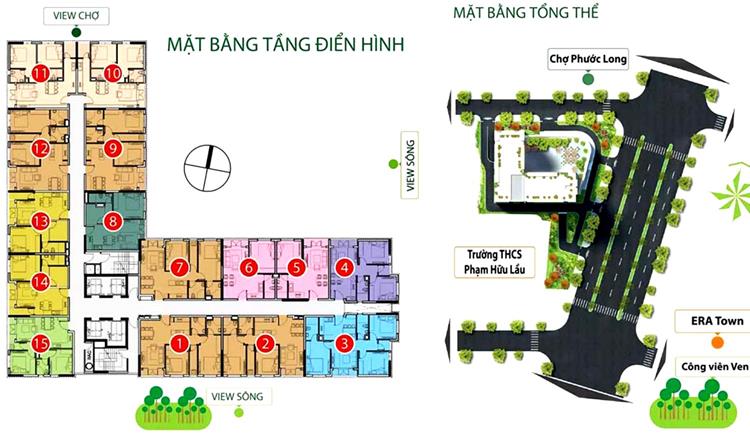 Mặt bằng dự án căn hộ Viva Plaza Quận 7 