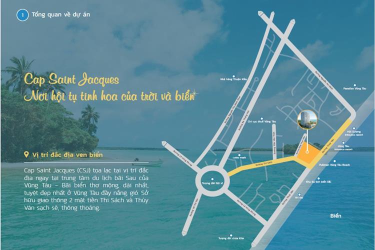 Vị trí dự án căn hộ khách sạn CSJ Tower Vũng Tàu