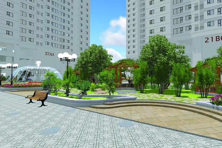 Phố đị bộ dự án Green Square Dĩ An City Bình Dương