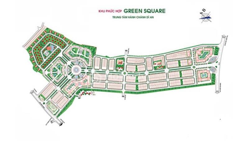 Mặt bằng dự án Green Square Dĩ An City Bình Dương