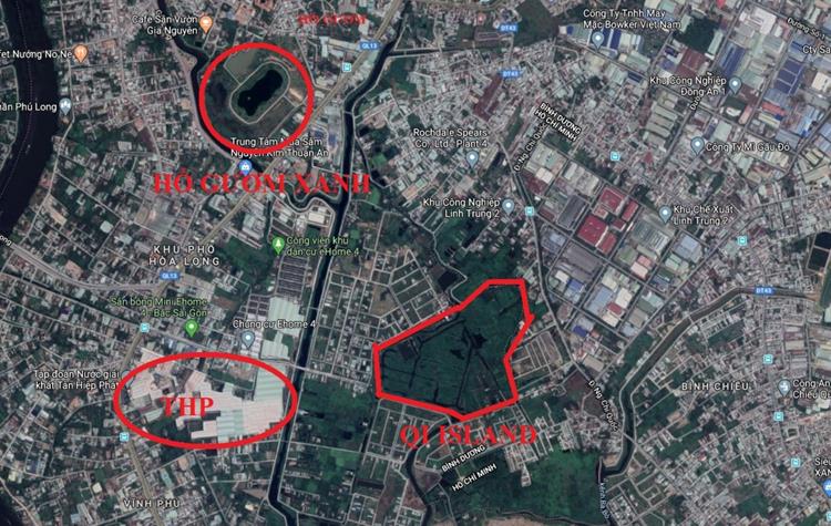Vị trí dự án Hồ Gươm Thuận An City Bình Dương