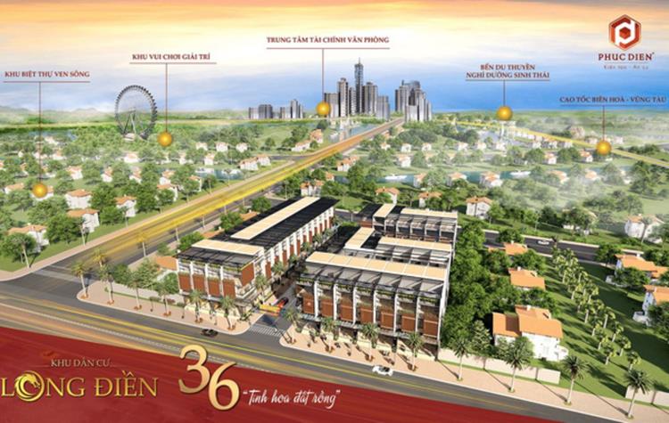 Phối cảnh dự án Khu dân cư Long Điền Bà Rịa