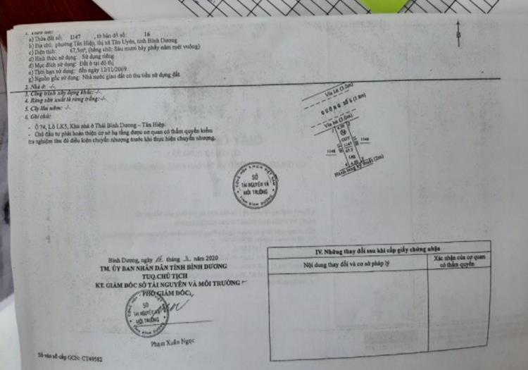 Sồ dự án Khu nhà ở Thái Bình Dương (Vision City) 