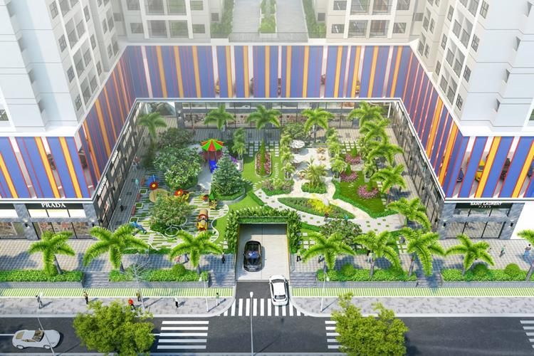 Công viên trung tâm dự án căn hộ Hưng Lộc Phát Complex