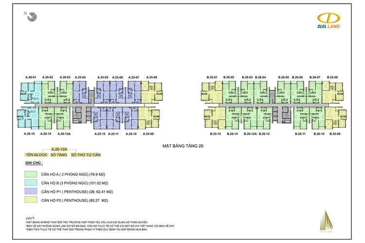 Mặt bằng dự án căn hộ Đức Long Golden Land Quận 7