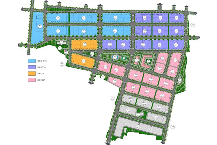 Mặt bằng dự án khu đô thị Viva Park Trảng Bom Đồng Nai