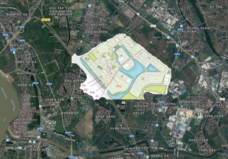 Vị trí dự án Vinhomes Ocean Park Gia Lâm