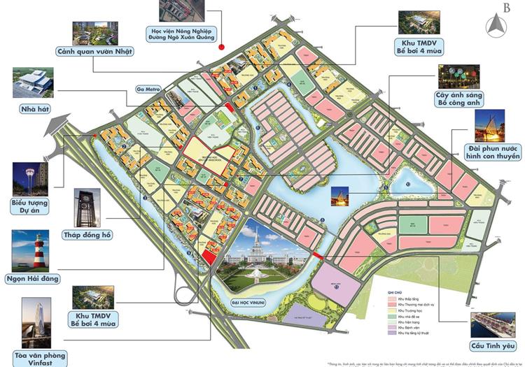 Mặt bằng dự án Vinhomes Ocean Park Gia Lâm