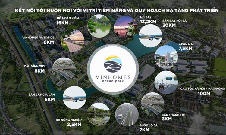TIện ích ngoại khu dự án Vinhomes Ocean Park Gia Lâm
