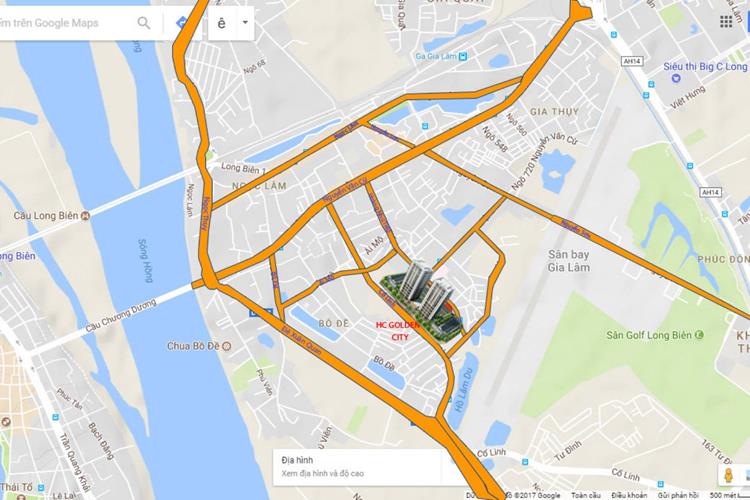 Vị trí chung cư HC Golden City 319 Bồ Đề 