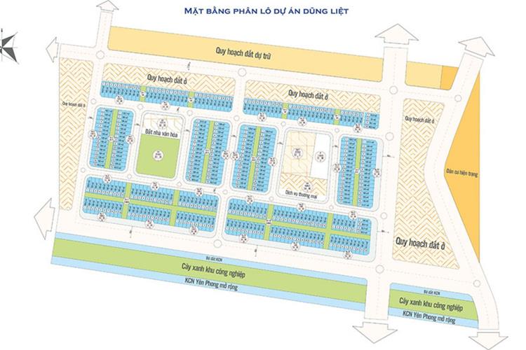 Mặt bằng phân lô dự án Dũng Liệt Green City 