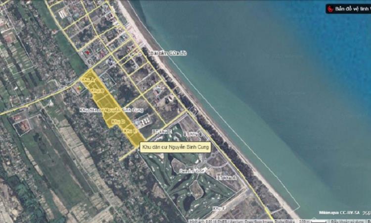 Vị trí chính xác dự án The Golf Village Cửa Lò Nghệ An