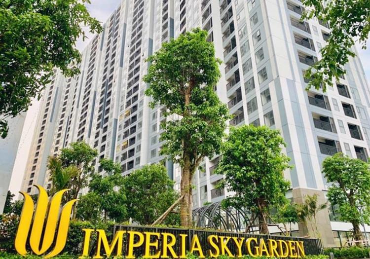 Cổng chính chung cư Imperia Sky Garden 423 Minh Khai
