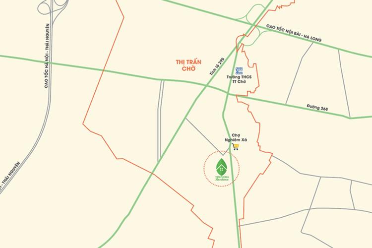 Vị trí dự án Khu đô thị Yên Phong Residence Bắc Ninh