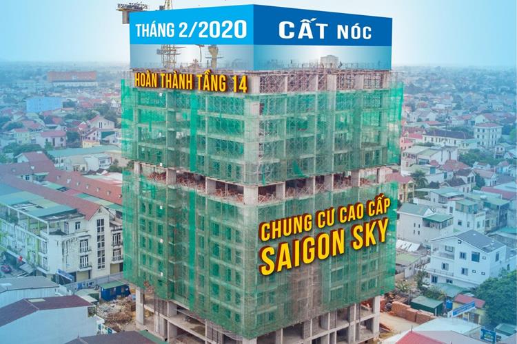 Tiến độ dự án căn hộ SaiGon Sky Tower Nghệ An