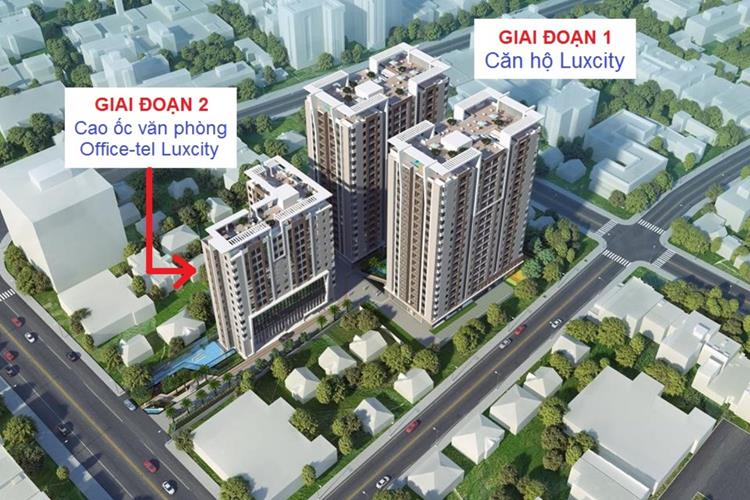Mặt bằng tổng thể dự án căn hộ Luxcity Officetel 