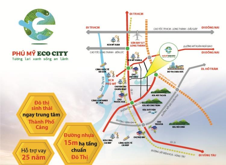 Tiềm năng dự án Phú Mỹ Eco City Bà Rịa