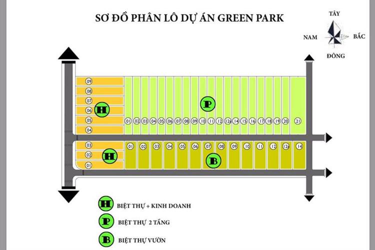 Mặt bằng phân lô dự án đất nền Green Valley Bảo Lộc Lâm Đồng