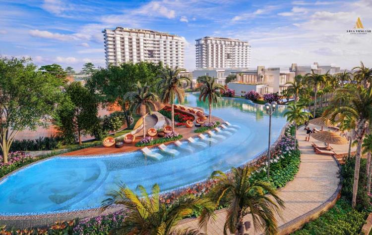 Phối cảnh cảnh quan dự án căn hộ Aquamarine Vũng Tàu