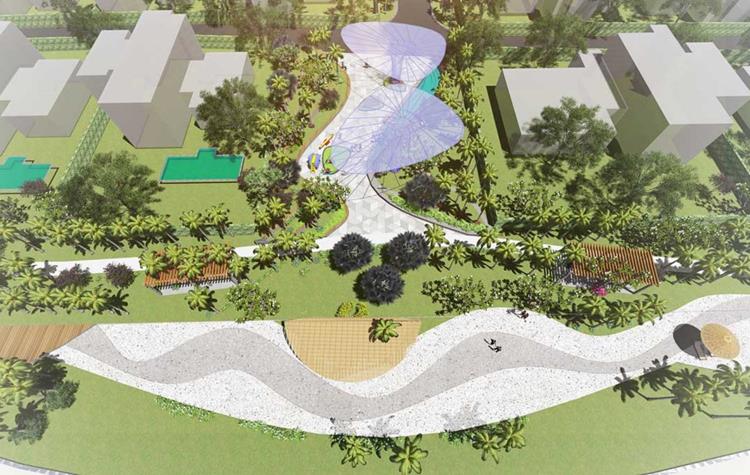 Phối cảnh công viên dự án căn hộ Aquamarine Vũng Tàu