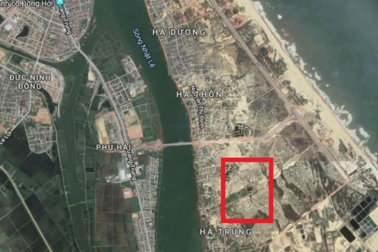 Vị trí dự án Hadaland Bảo Ninh Green City trên Google Maps